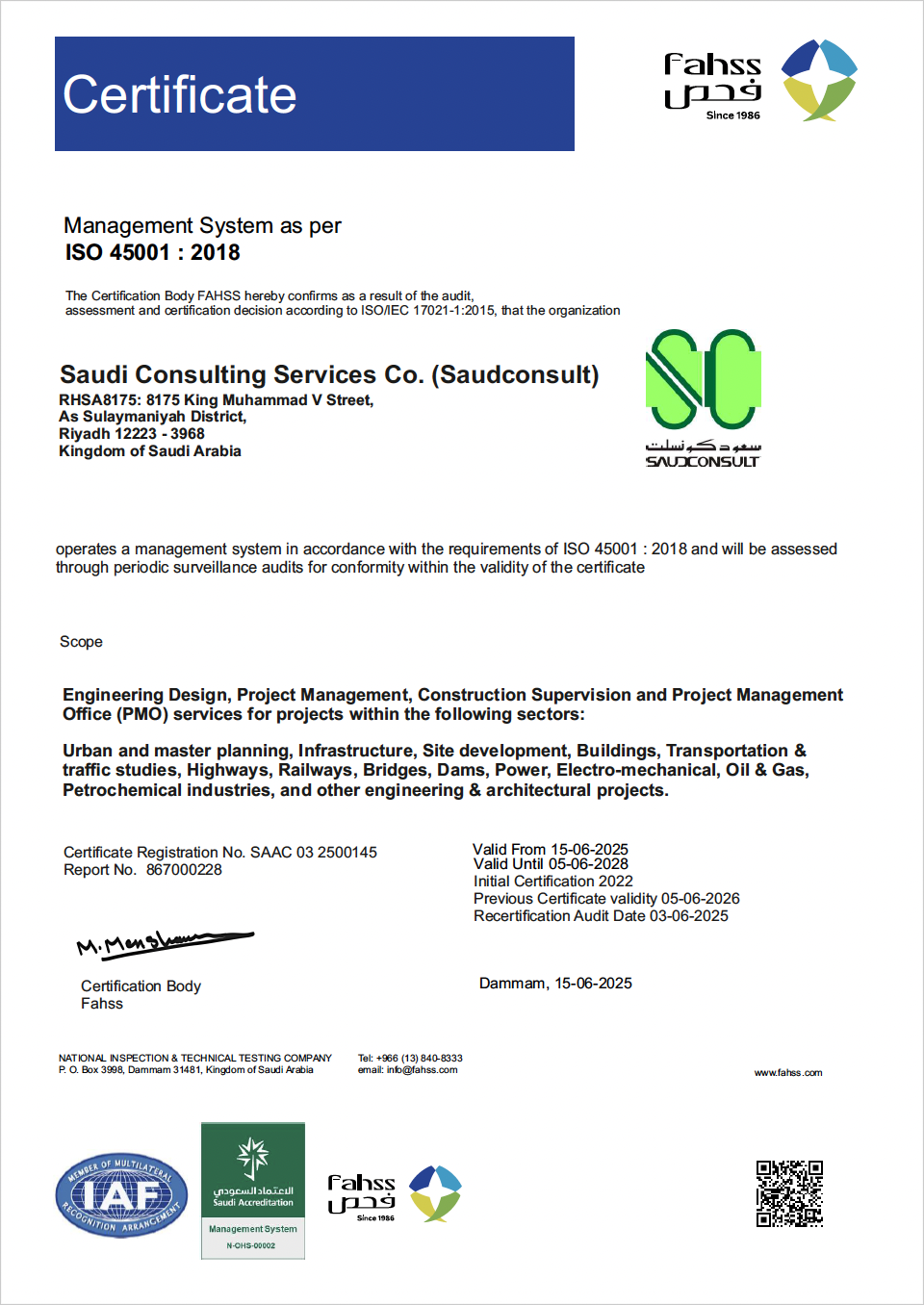 ISO 45001: 2018